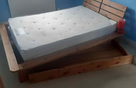Photo of free Double bed, mattress & storage (Lusk Dublin Fingal) #2