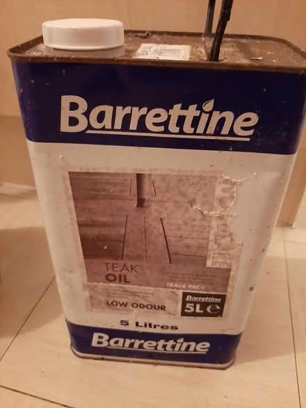 Photo of free 5 Litres Barretine Teak oil (Carlton) #1