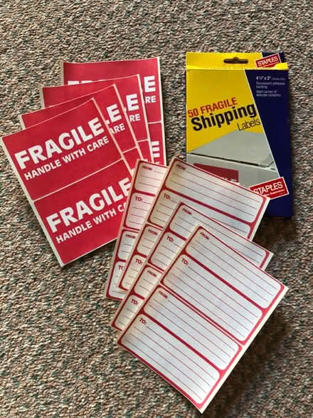 Photo of free Shipping labels (Bethesda- River Rd & Wilson Ln) #1