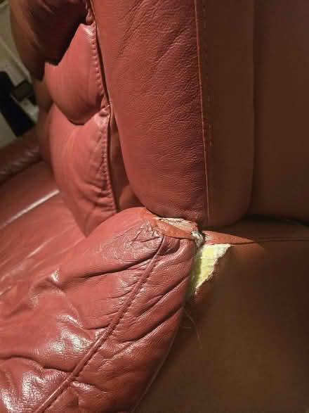 Photo of free Red sofa Couch 2 seater (Penn Hill BH14) #2