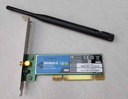 Photo of free Wireless-G PCI adapter, Linksys WMP5.4G 4.1 (Woosehill RG41) #1