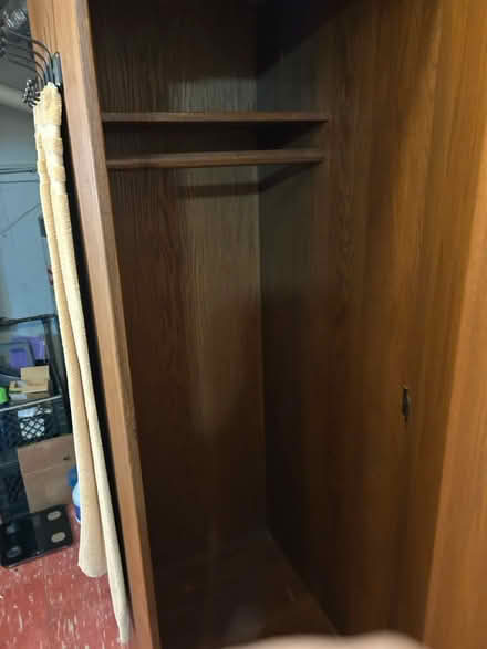 Photo of free Wood closet 30” x 24” x 76” (Marley) #3