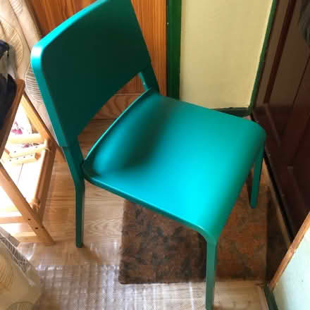Photo of free Pair of Green Stacking Chairs (Disraeli HP13) #1