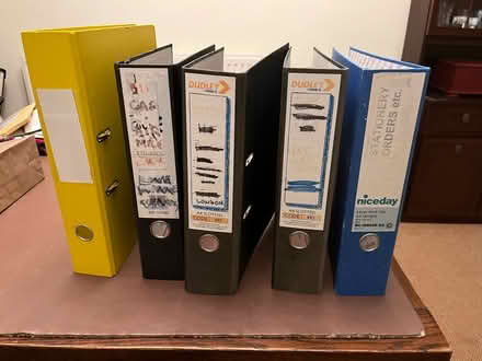 Photo of free 5 Lever arch files (Battledown GL52) #1