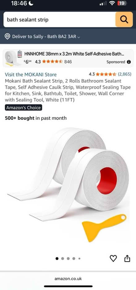 Photo of free Bath Sealent Strip (Bath (Bear Flat)) #2