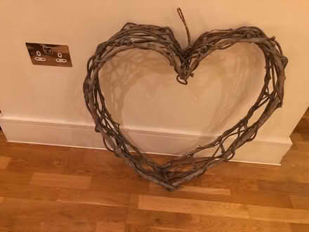 Photo of free Large Wicker Heart (St Albans AL3) #1
