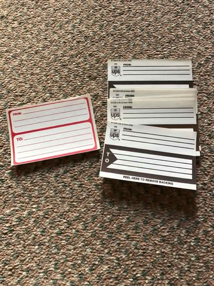 Photo of free Shipping labels (Bethesda- River Rd & Wilson Ln) #2