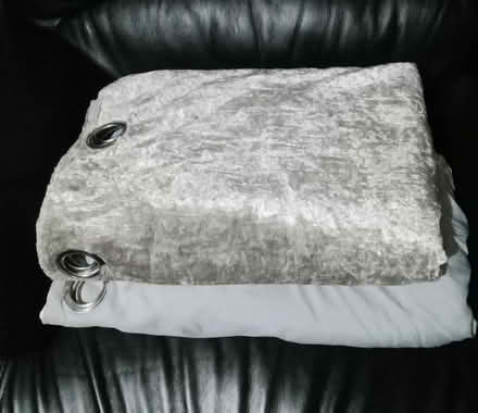 Photo of free Pair of Brushed Silver Curtains (Osmondthorpe LS9) #1