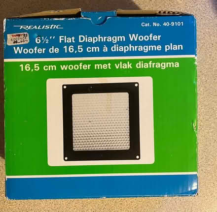 Photo of free 6.5 inch flat diaphragm woofer (Letham DD8) #1