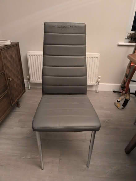 Photo of free 6 Gray dining chairs (Colchester CO1) #1