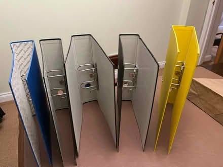 Photo of free 5 Lever arch files (Battledown GL52) #2