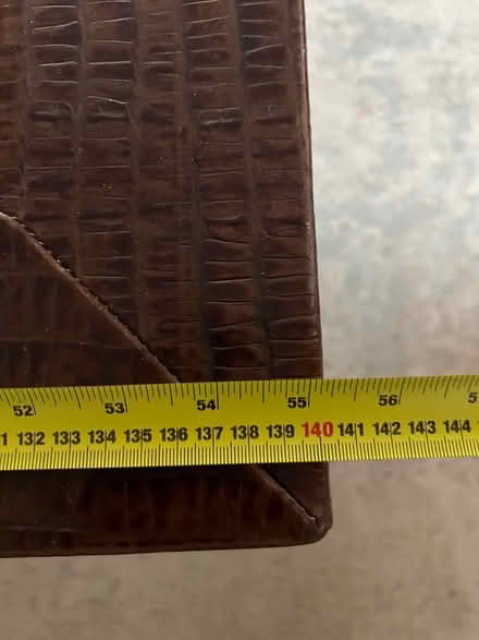 Photo of free Leather and glass coffee table (Richmond upon Thames) #4