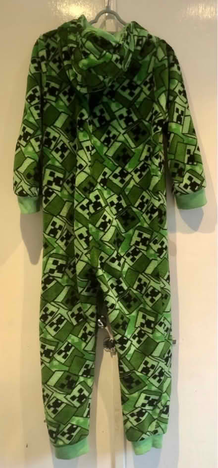 Photo of free Fleece Minecraft onesie age 7-8 (Latchford WA4) #2