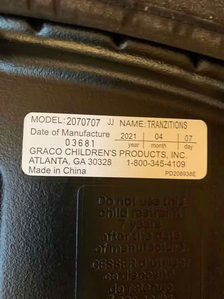 Photo of free 2021 Graco Car Seat/Booster (NE Ballard) #1