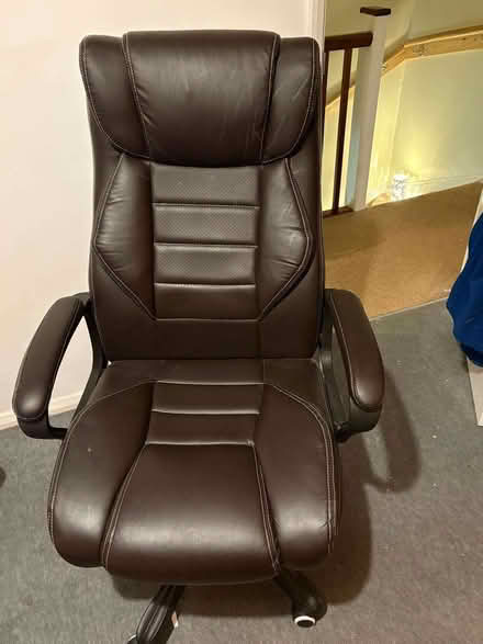 Photo of free Faux leather chair (Southcourt HP21) #1