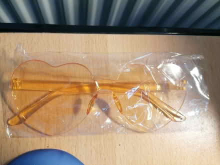 Photo of free Tinted heart shape plastic glasses (Presteigne LD8) #1