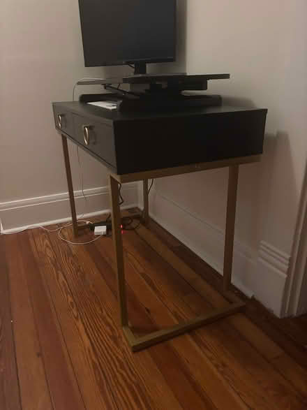 Photo of free Black two drawer desk (German village) #3