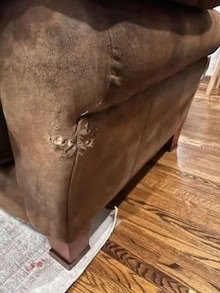 Photo of free 2 brown couches (downtown Ottawa) #3