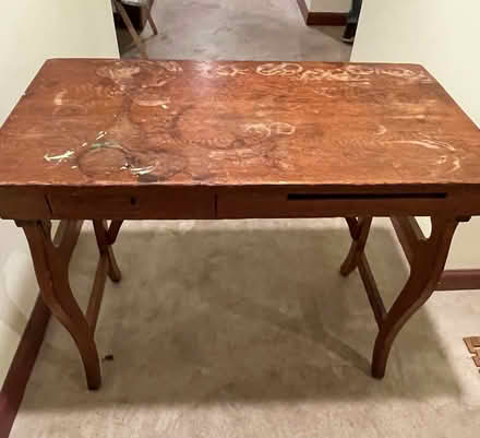 Photo of free Solid oak child's desk (Rogers Park) #1