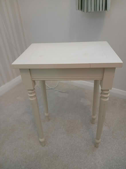 Photo of free Small cream painted table (Great Baddow) #1
