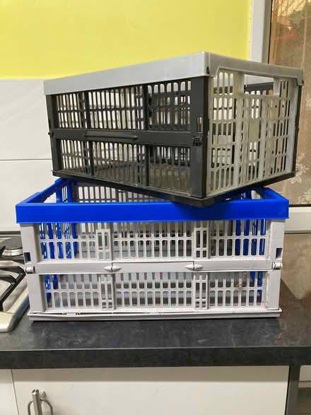 Photo of free 2 folding storage boxes (B71 West Bromwich) #1