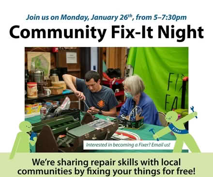 Photo of free Community Fix-It Night in Ravenna (NE Seattle) #1