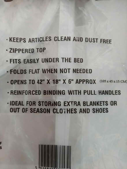 Photo of free New. Under Bed Storage 42x18x6" (Sidcup DA14) #2