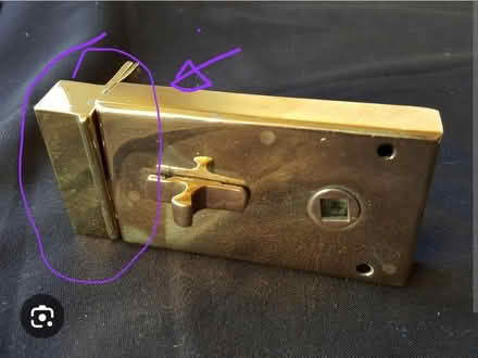 Photo of Brass Door latch / External Keep (Sandy SG19) #1