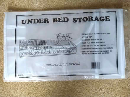 Photo of free New. Under Bed Storage 42x18x6" (Sidcup DA14) #1