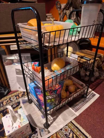 Photo of free 3 tier vegetable rack with wheels (Church RG2) #1