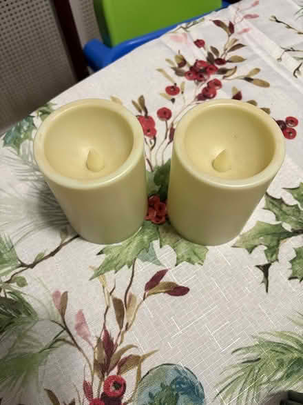 Photo of free Two flame less candles (Drexel Hill) #1