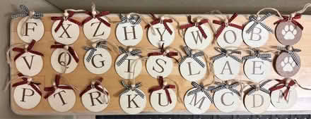 Photo of free Hanging alphabet decorations (Valencia Avenue, Sunnyvale) #1