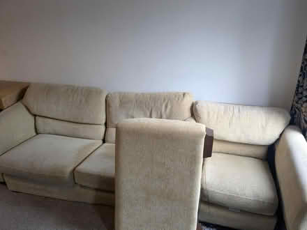 Photo of free Cream sofa with armchair (Bristol) #2
