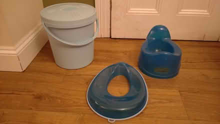 Photo of free nappy bin, trainer seat & potty (paignton, near big tree TQ4) #1