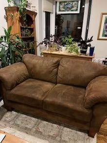 Photo of free 2 brown couches (downtown Ottawa) #1