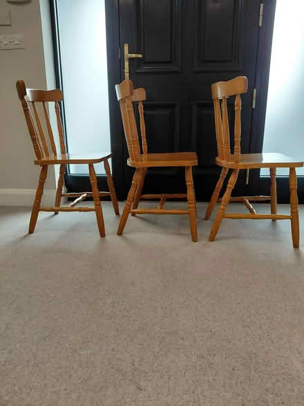 Photo of free Kitchen chairs x 3 (Garristown, North Co Dublin) #2