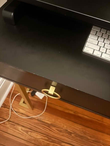 Photo of free Black two drawer desk (German village) #2