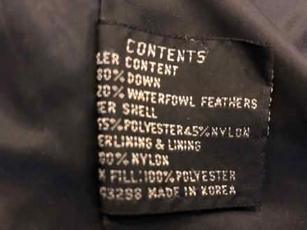 Photo of free Down Winter Coat (Bethesda- River Rd & Wilson Ln) #3