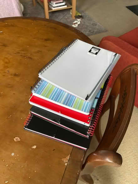 Photo of free 5 empty note pads (SW12 8ez) #1