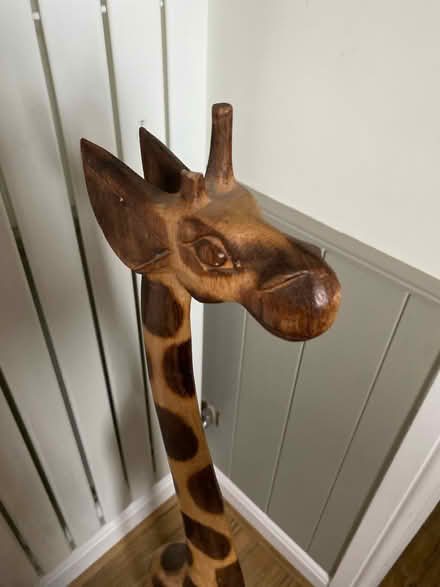 Photo of free Wooden giraffe (Potton) #1