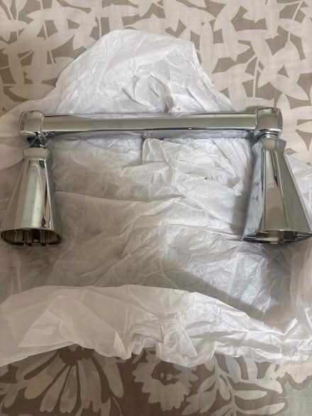 Photo of free Silver metal toilet paper holder (Los Altos Grant and Fremont) #1