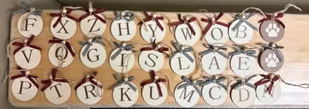 Photo of free Hanging alphabet decorations (Valencia Avenue, Sunnyvale) #2