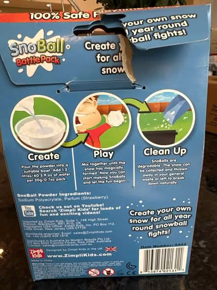 Photo of free Play snow battle pack (Southfields SW19) #2