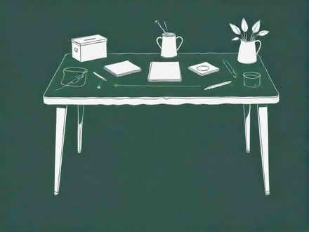 Photo of Craft table (Birch Green WR8) #1