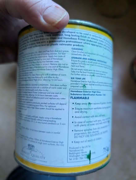 Photo of free Gloss exterior paint (Buckingham green) (Portobello EH15) #1