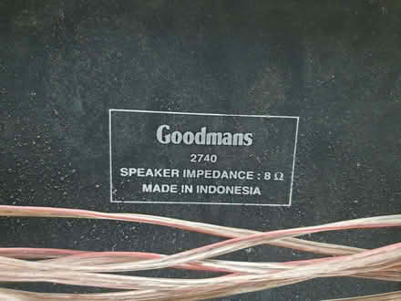 Photo of free Pair of Goodmans Speakers 8ohm (Trowbridge BA14) #1