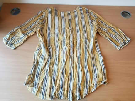 Photo of free Yellow striped shirt size 12 (Gloucester) #2