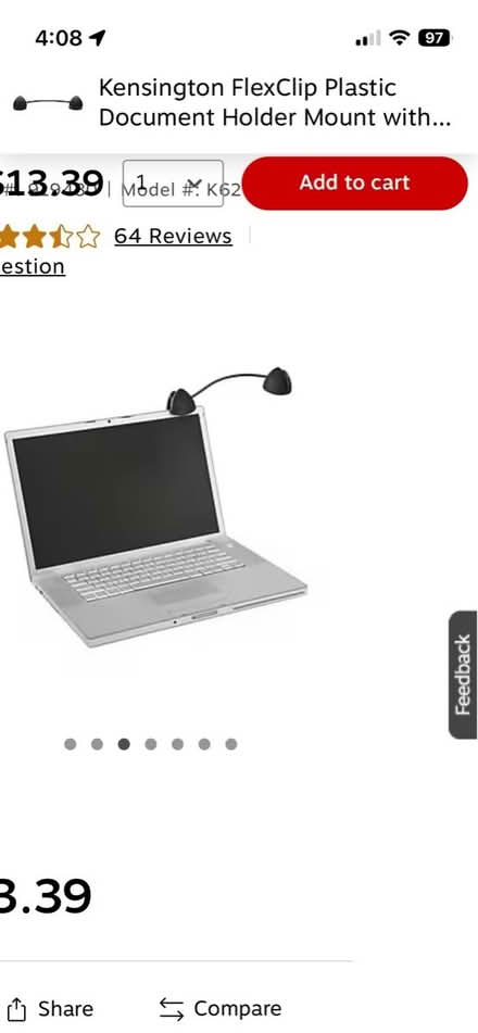 Photo of free Kensington flex clip for documents (Petworth/16th St Heights) #3