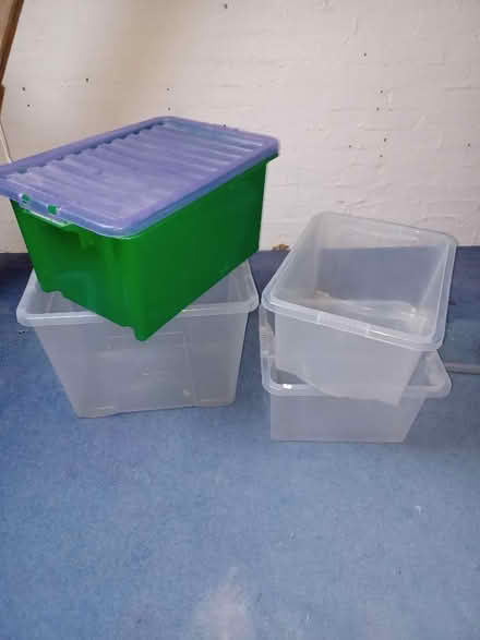 Photo of free 4 plastic boxes without lids (Epping CM16) #1