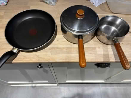 Photo of free Saucepans and a frying pan (University Area, RG1) #1